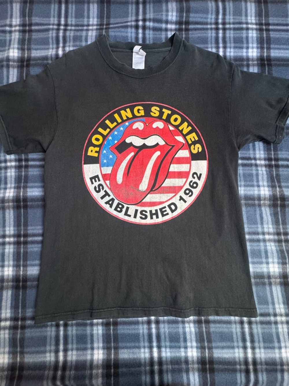Vintage Rolling Stones Tour Shirt Delta Magnum Weight Tag Size Medium Fits Large